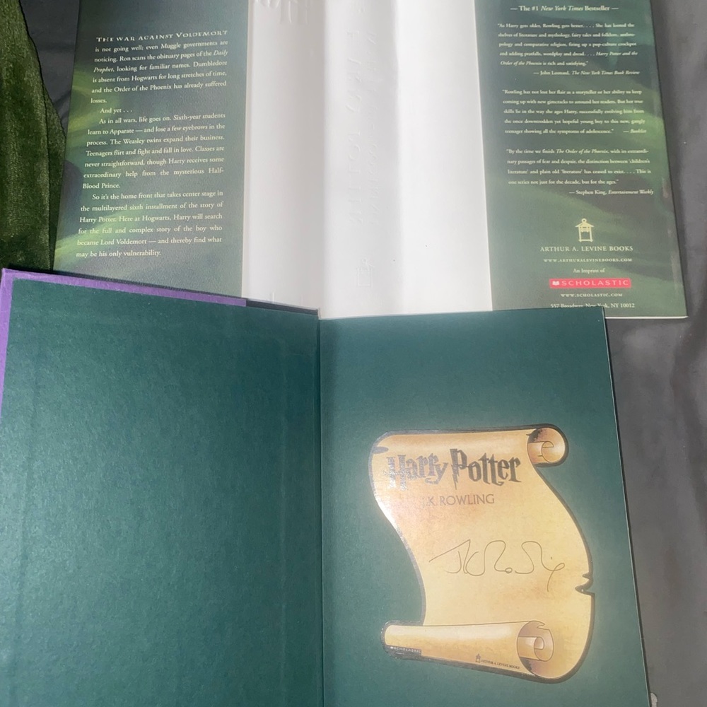 Signed by JK Rowling Harry Potter book